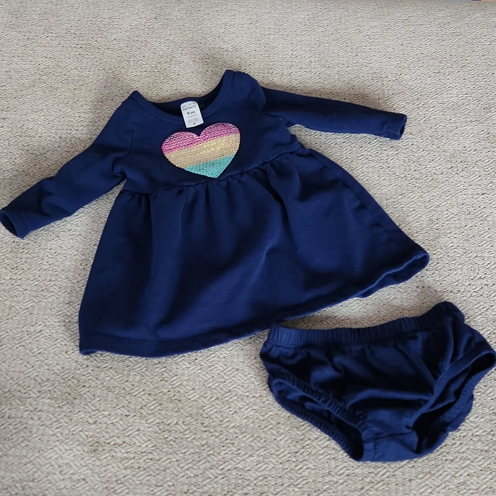 Carter's dress/bloomers- 9 months